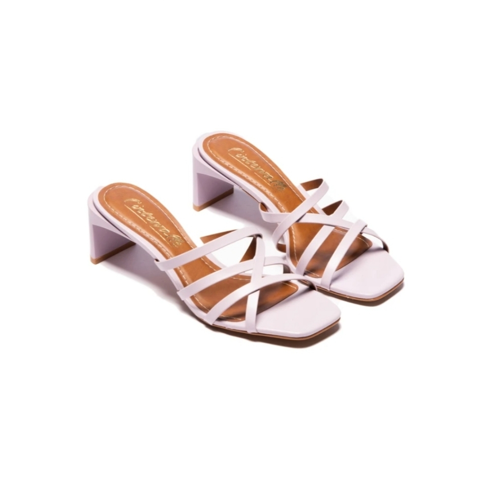 NWT L'intervalle Inna Lavender leather sandals